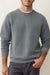 marine layer corbet quilted crewneck dusty pine front