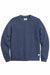 marine layer corbet quilted crewneck navy heather flatlay