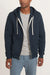 marine layer corbet quilted full zip hoodie navy front