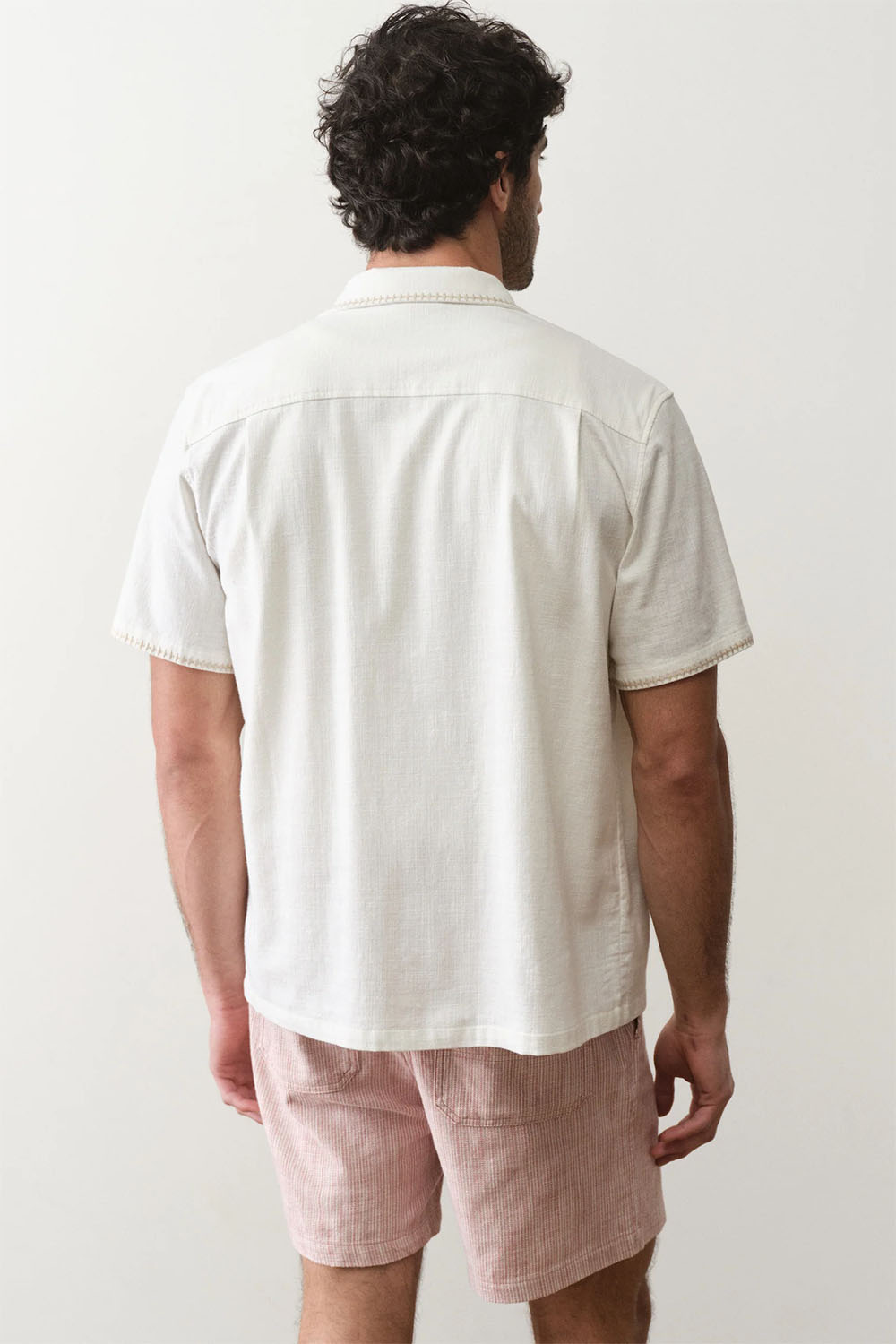 marine layer embroidered resort shirt white back