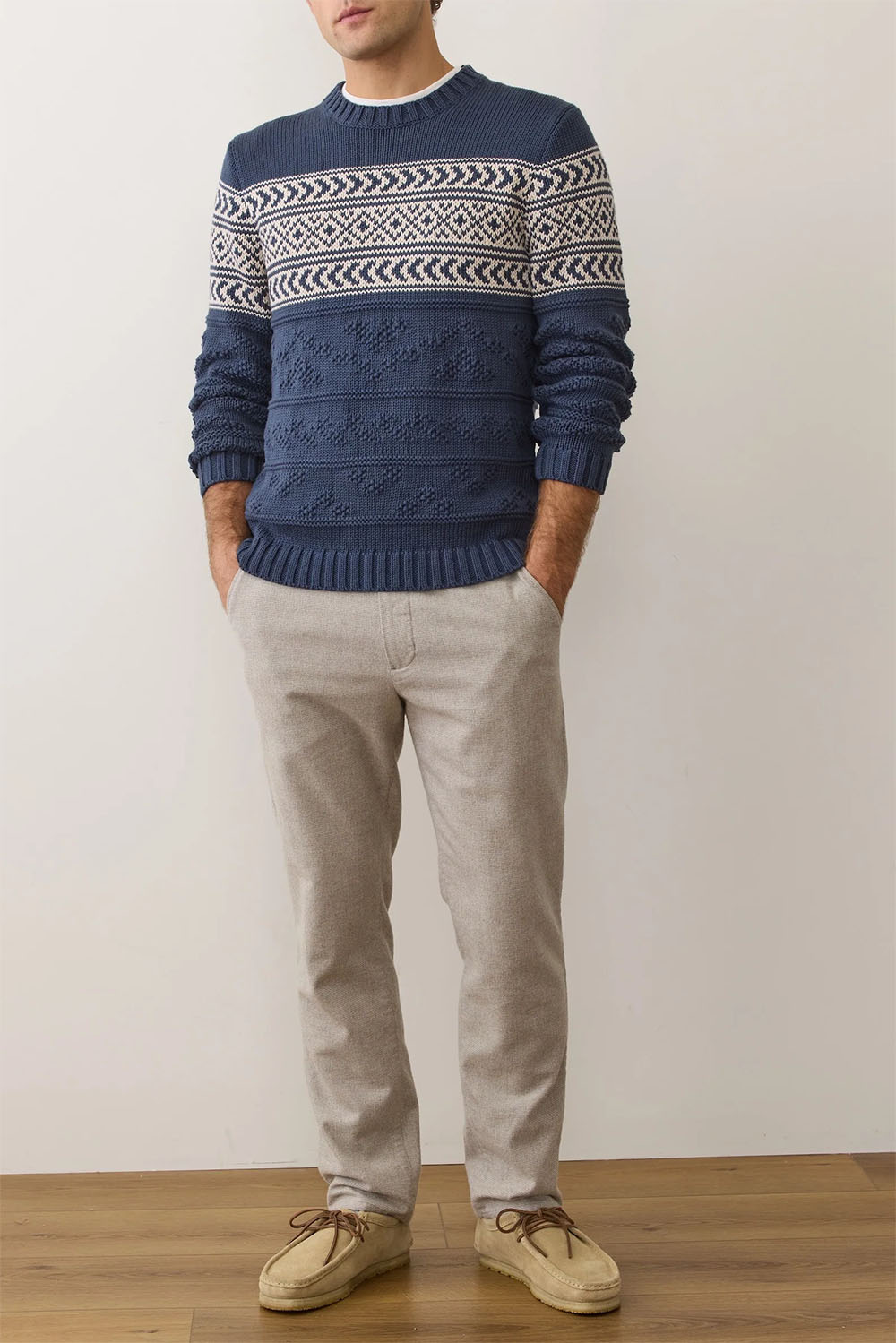 marine layer erik textured sweater navy 