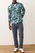 marine layer fresh tracks selvage shirt navy ski print