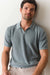 marine layer greyson sweater polo slate