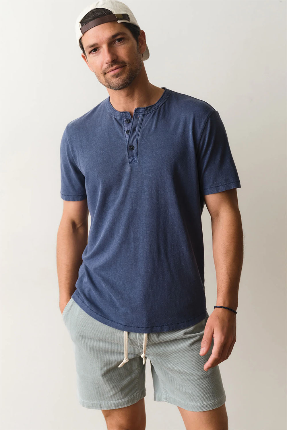 marine layer hemp cotton henley vintage indigo profile