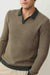 marine layer liam sweater polo barbour sable front