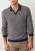 marine layer liam sweater polo navy driftwood profile