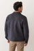 marine layer luca wool jacket navy taupe houndstooth back