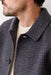 marine layer luca wool jacket navy taupe houndstooth detail
