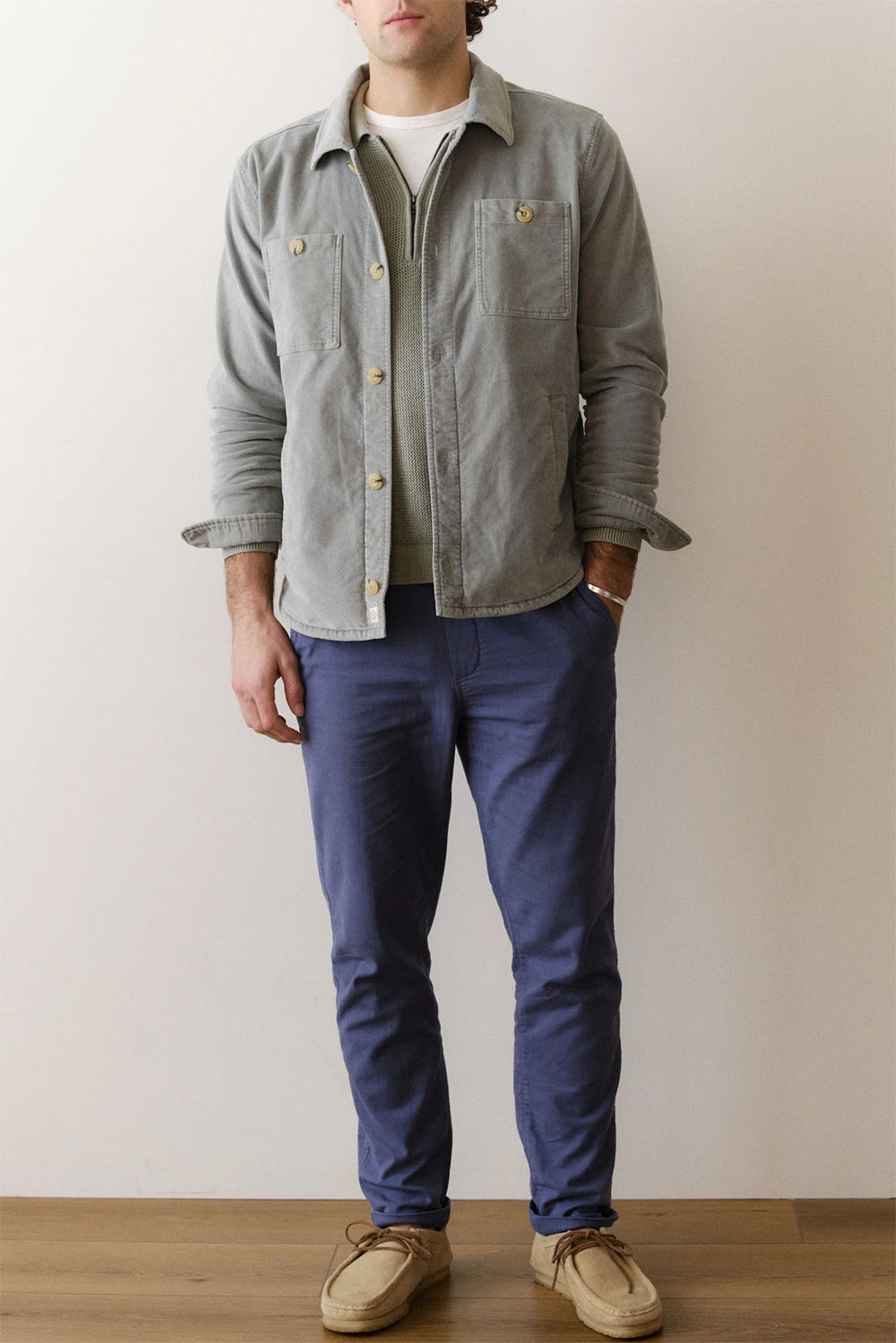 marine layer max moleskin overshirt slate