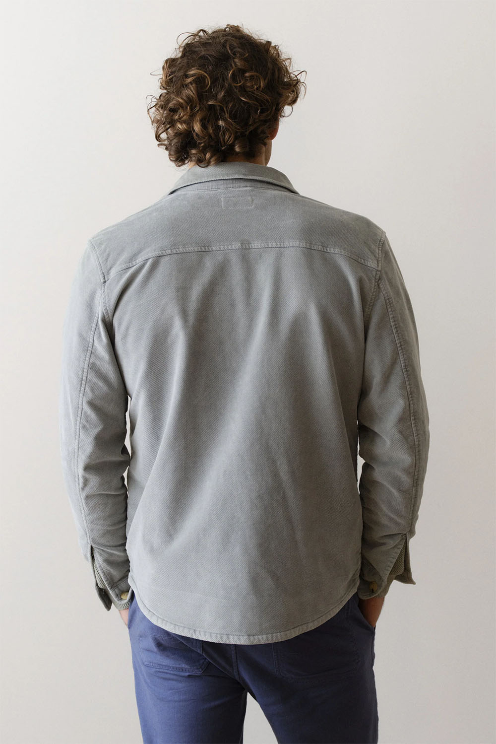 marine layer max moleskin overshirt slate back