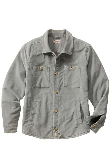 marine layer max moleskin overshirt slate flatlay