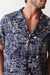 marine layer pablo resort shirt navy white island motif detail