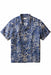 marine layer pablo resort shirt navy white island motif flatlay