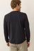 marine layer pacifica stretch henley charcoal back