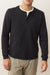 marine layer pacifica stretch henley charcoal front