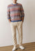 marine layer reed jacquard sweater multi baja stripe