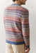 marine layer reed jacquard sweater multi baja stripe back