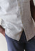 marine layer stretch selvage shirt blue mini stripe detail