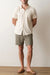 marine layer stretch selvage shirt cream embroidery