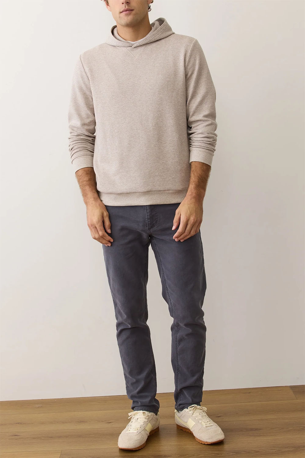 marine layer waffle hoodie oatmeal