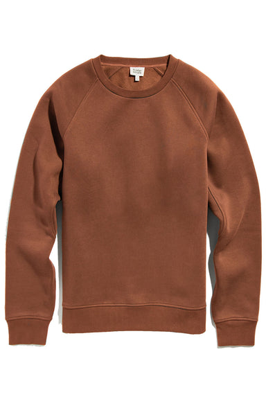 Bridge & Burn - Lincoln Crew Sweatshirt - Burnt Umber - Flatlay