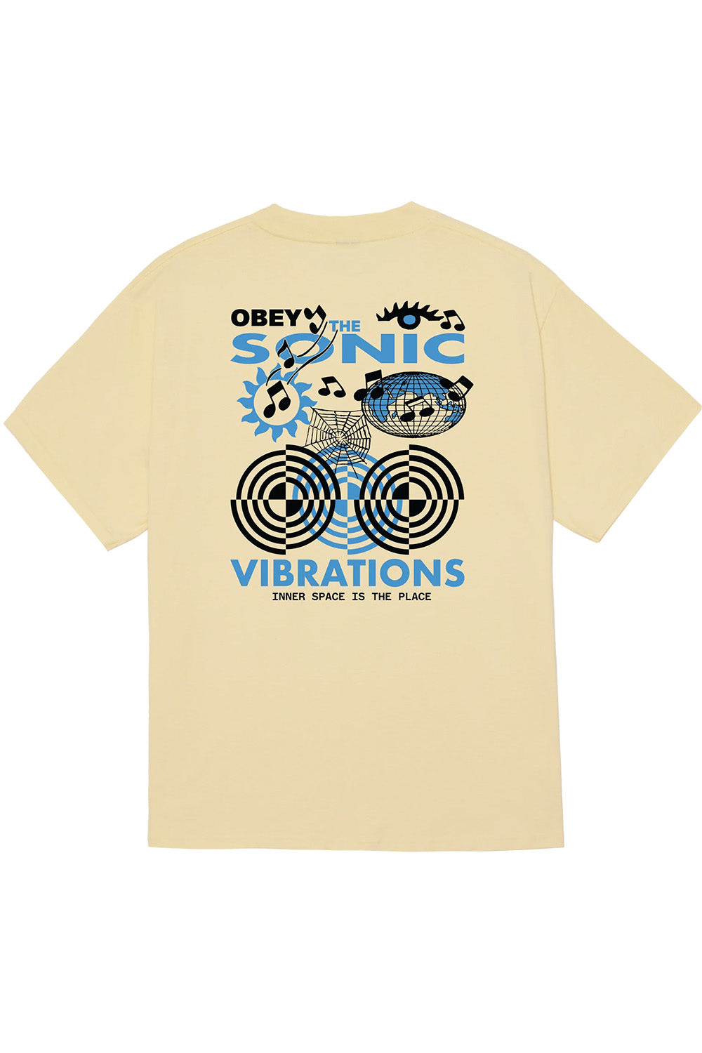Obey - Sonic Vibrations - Pale Yellow - Back