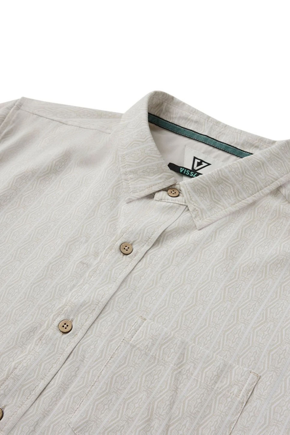 Vissla Anchor Point Eco Shirt in Sand — Detail view
