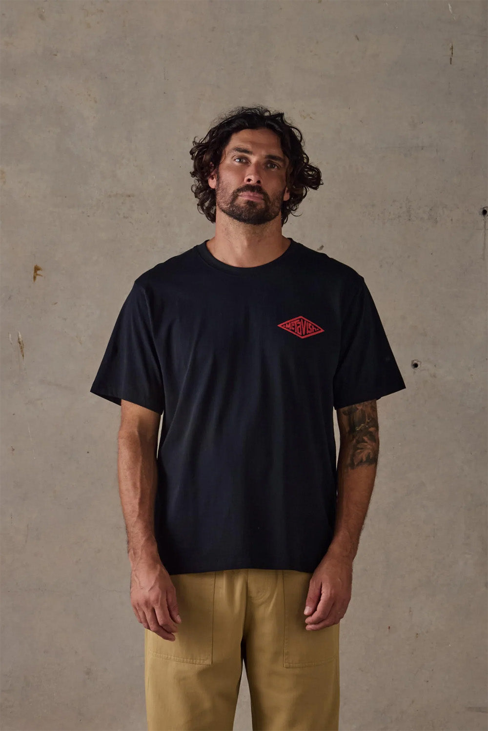 mctavish diamond tee black front