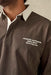 mctavish rugby polo dark green detail
