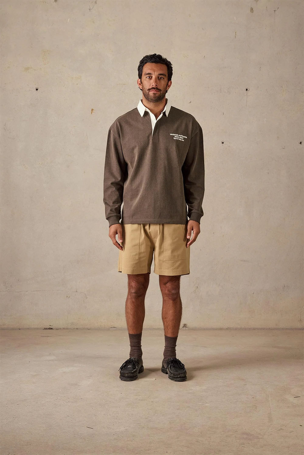 mctavish rugby polo dark green front