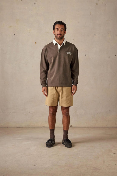 mctavish rugby polo dark green front