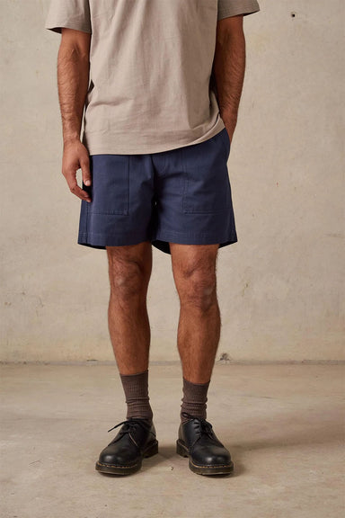mctavish twill shorts dark blue front