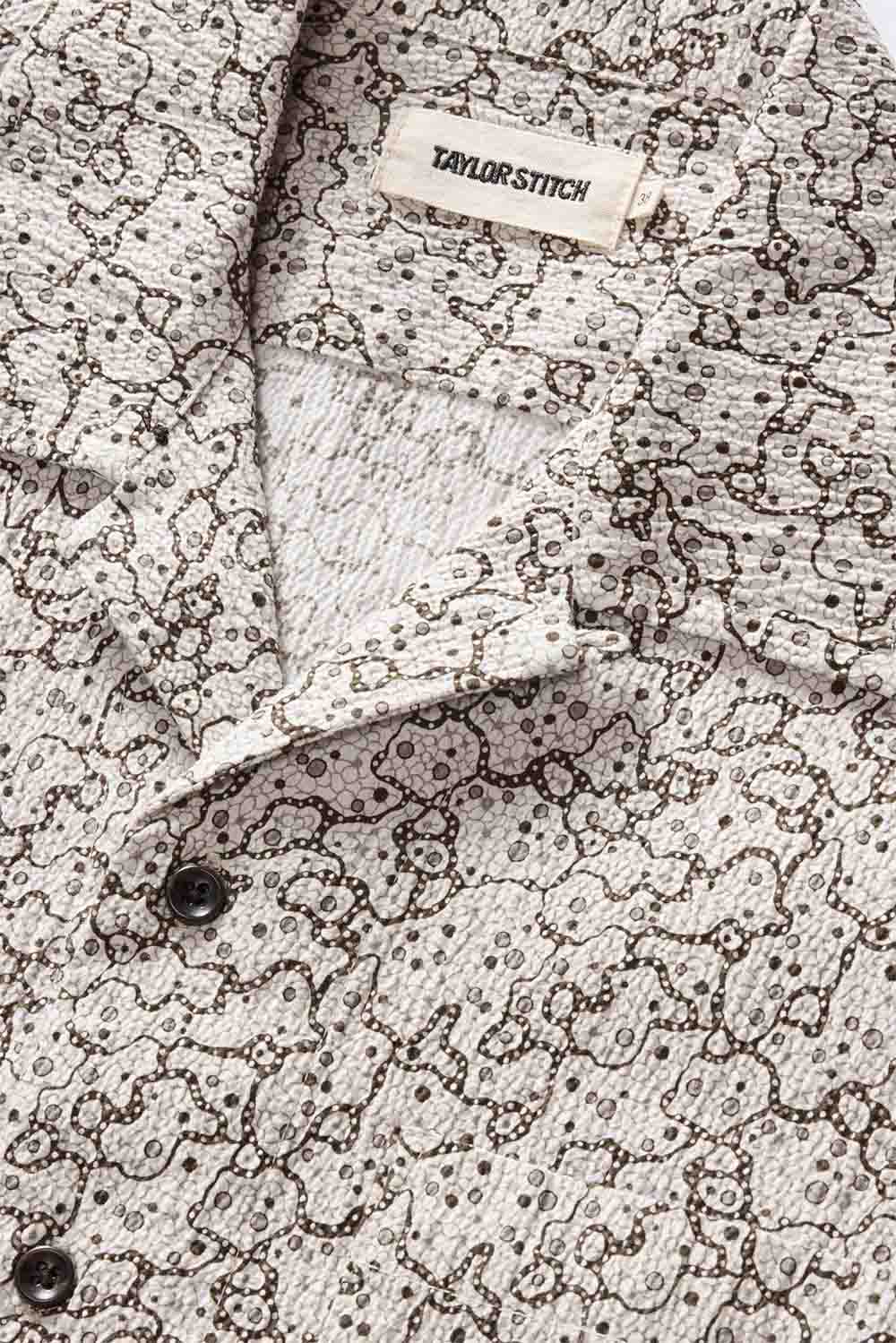 Taylor Stitch - Hawthorne SS Shirt - Tide Pool - Detail