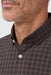 Mizzen + Main - Leeward Dress Shirt - Espresso Cole Plaid - Collar Detail