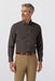 Mizzen + Main - Leeward Dress Shirt - Espresso Cole Plaid - Model Front