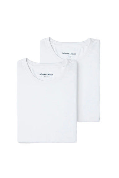 mizzen and main 2 pack undershirt white flatlay