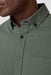 mizzen and main city flannel olive heather  detail
