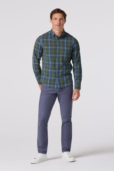mizzen and main city flannel olive thomas plaid