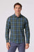 mizzen and main city flannel olive thomas plaid front
