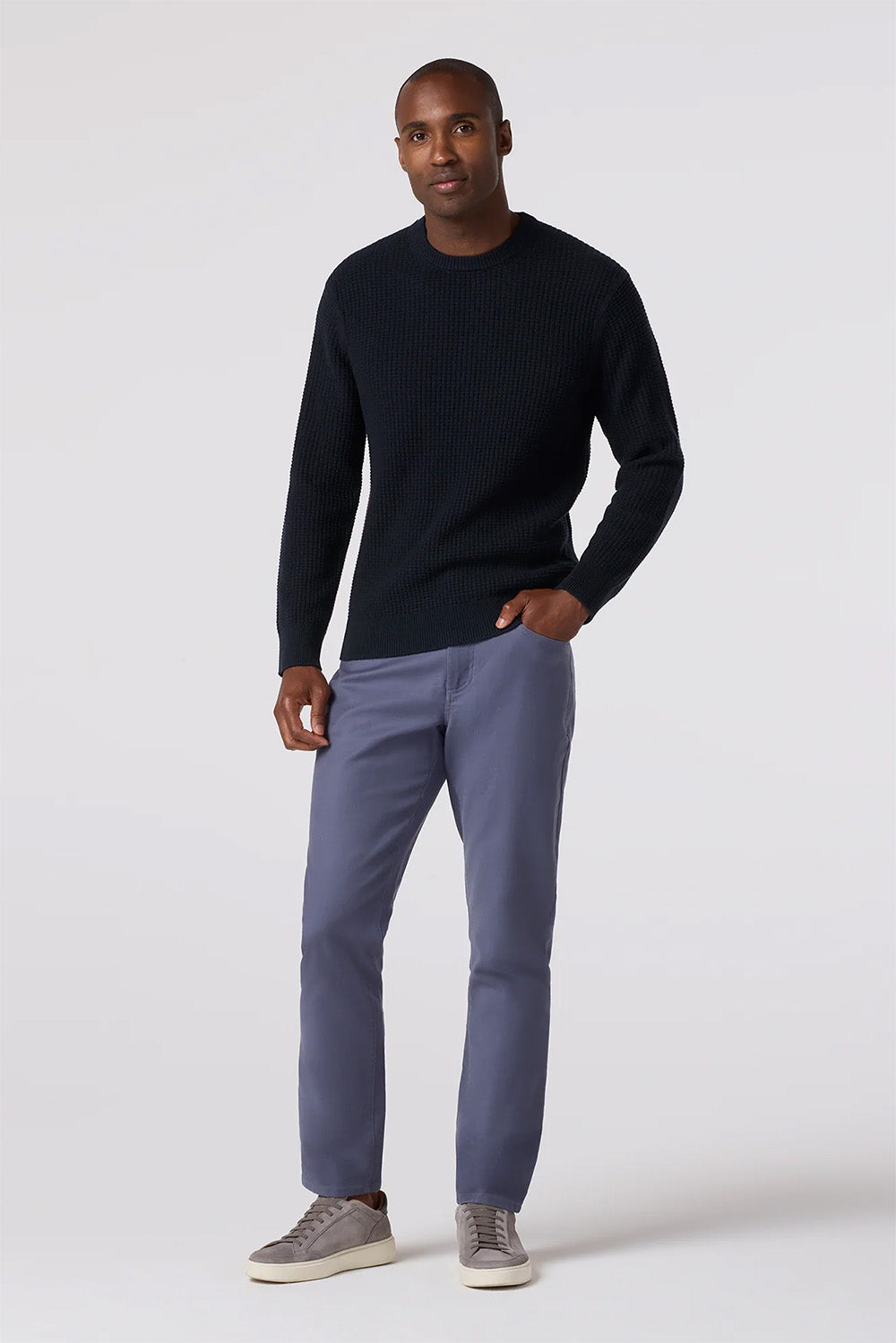 mizzen and main crawford crewneck sweater navy