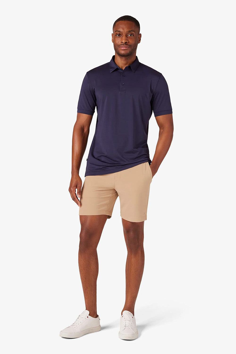 mizzen and main deck short khaki solid