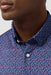 mizzen and main halyard ss midnight navy variegated leaf detail