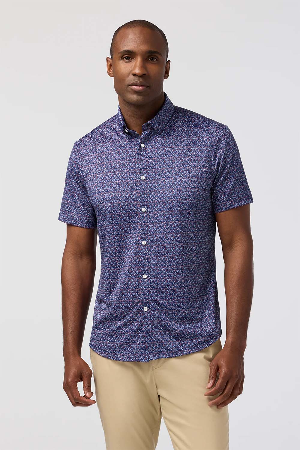 mizzen and main halyard ss midnight navy variegated leaf front