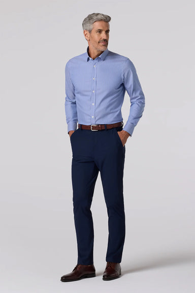 mizzen and main hilton ls cobalt chalk stripe