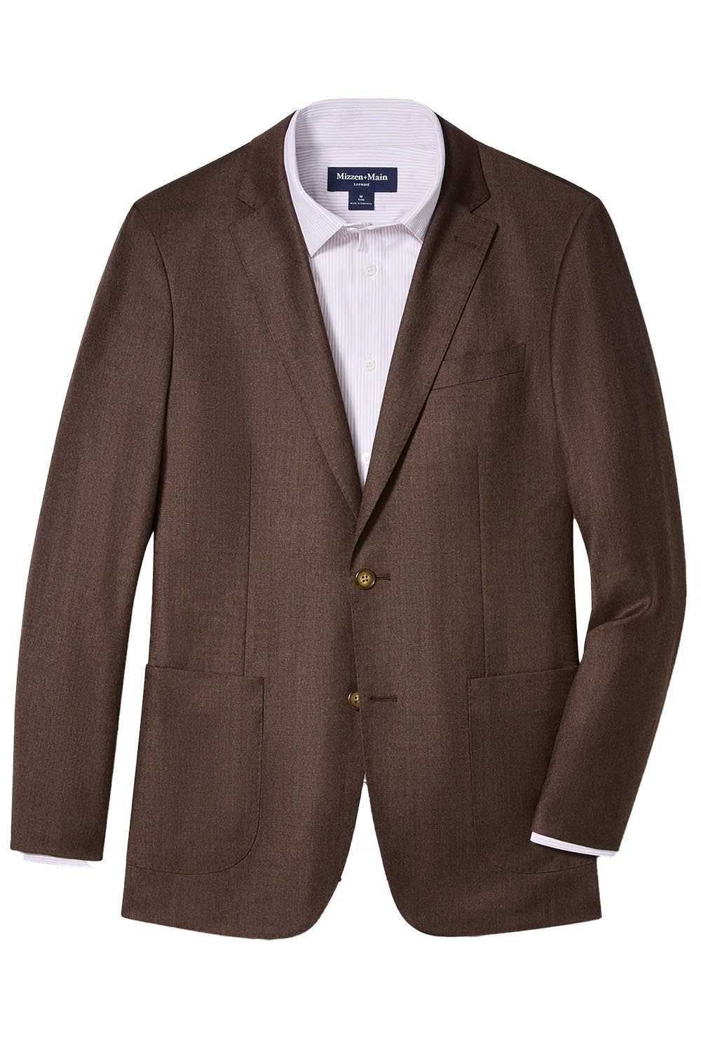 mizzen and main lavelle mw blazer espresso heather flatlay 