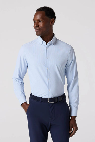 mizzen and main leeward ls bel air blue banker stripe front