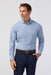 mizzen and main leeward ls midnight navy sam plaid front