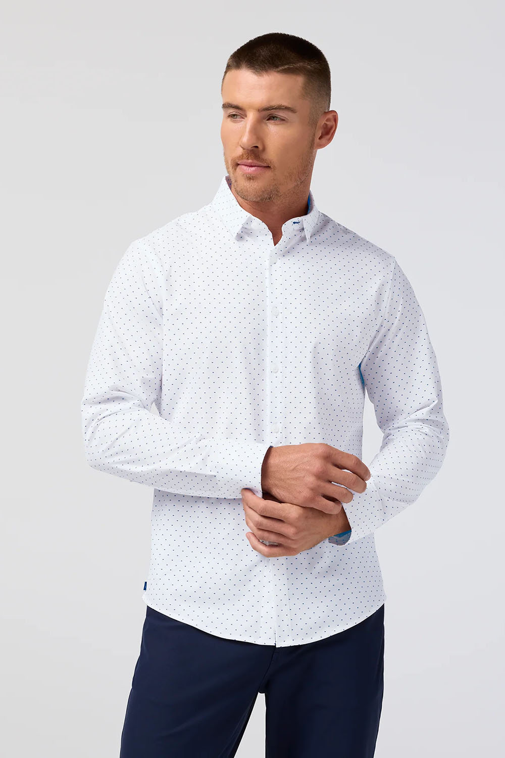 mizzen and main leeward ls navy stacked geo front