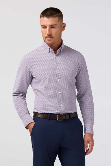 mizzen and main leeward ls purple dusk sam plaid front