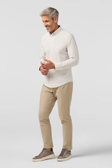 mizzen and main leeward ls sand dollar crew gingham